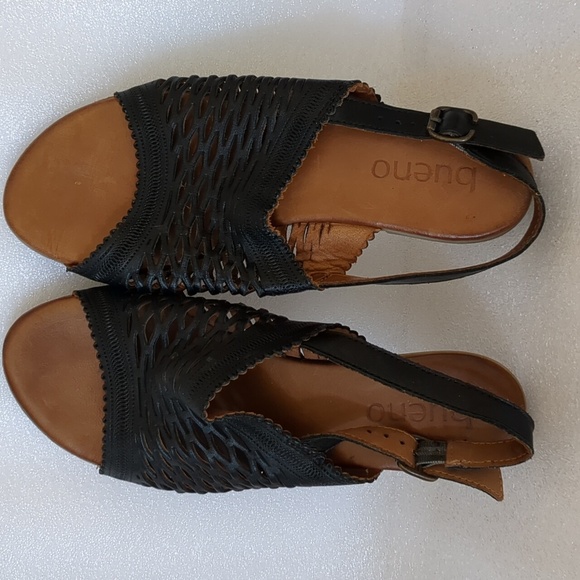 Bueno Black and Brown Women's Sandals - Picture 5 of 6